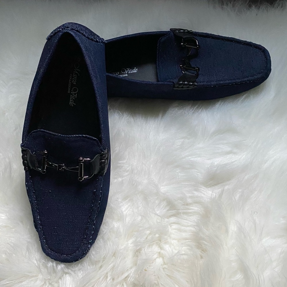 Marco Vitale size 10 Blue loafers